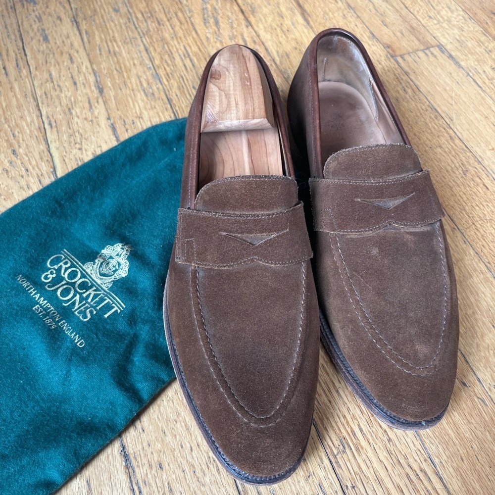 Crockett & Jones Sydney Suede Loafers